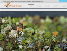 Tablet Screenshot of cfgreendesigns.com